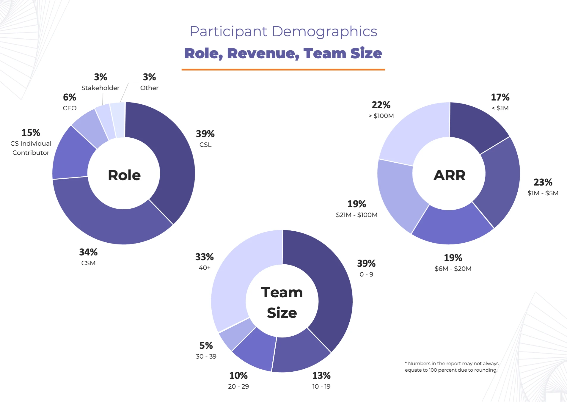 Participant Demographics Role, Revenue, Team Size